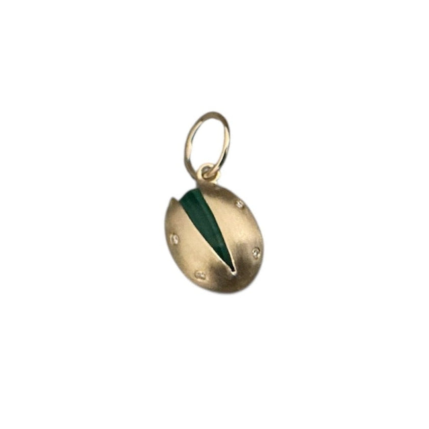 Gold Pistachio Pendant