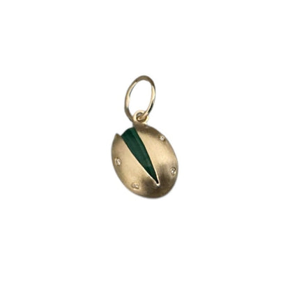 Gold Pistachio Pendant