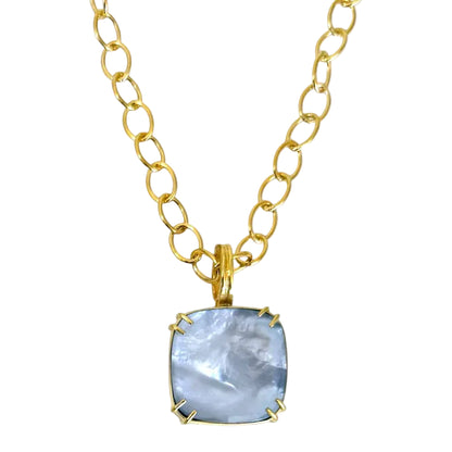 Very Peri Steel Magnolia Doublet Necklace