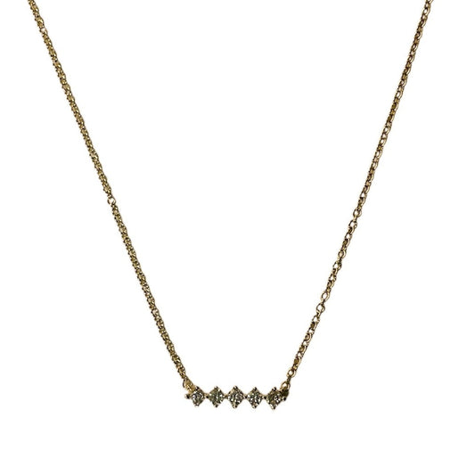 Diamond Bar Necklace