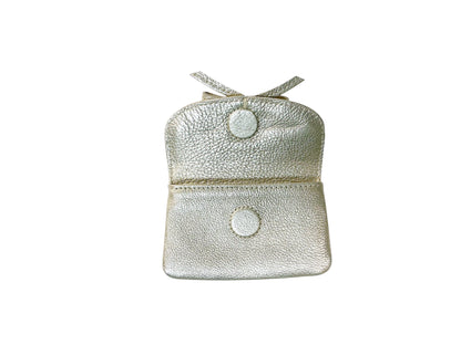 Champagne Metallic Petite Case with Bow