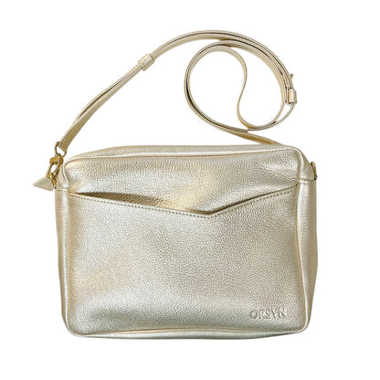 Champagne Metallic Rome Crossbody