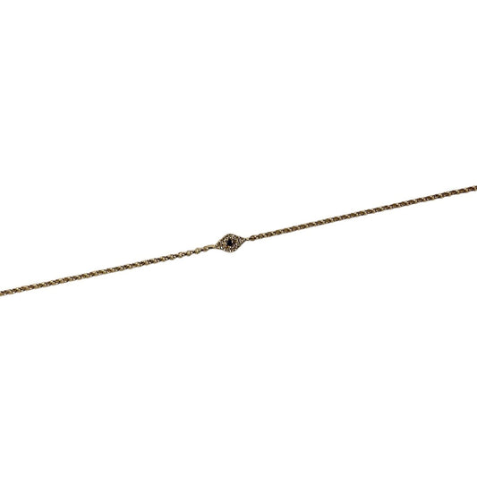 Diamond and Blue Sapphire Evil Eye Bracelet