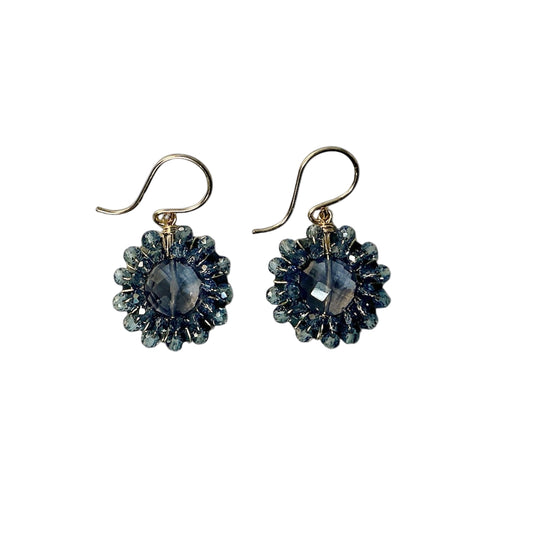 Blue Crystal Earrings