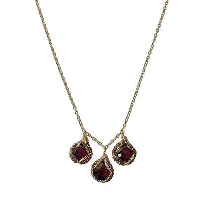 Claret Drop Necklace