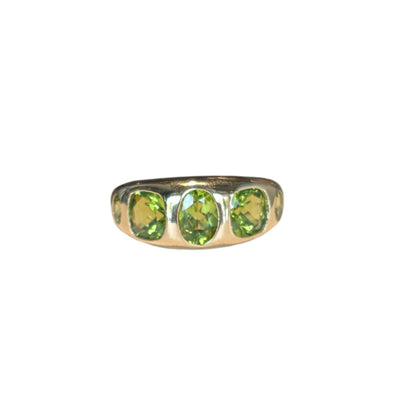 Peridot Multi-stone Dome Ring