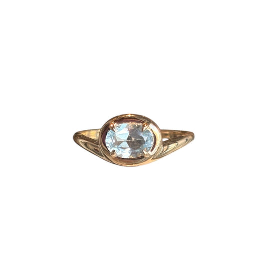 Blue Topaz Gold Ring
