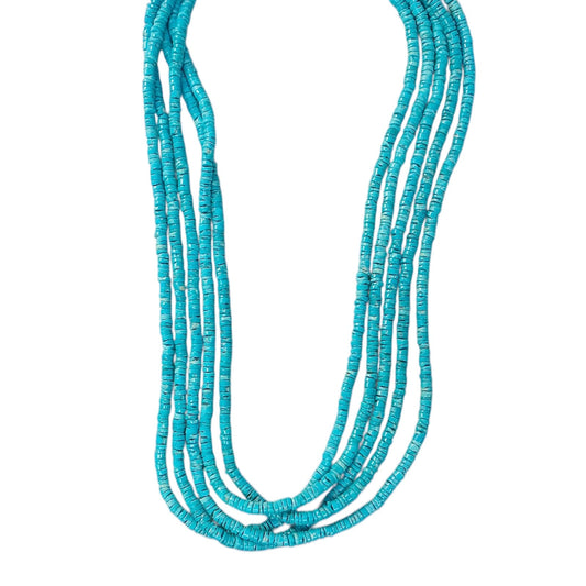 Five Strand Turquoise Necklace