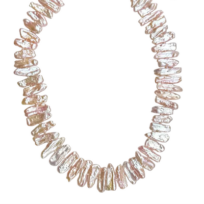 Blush Biwa Pearl Necklace