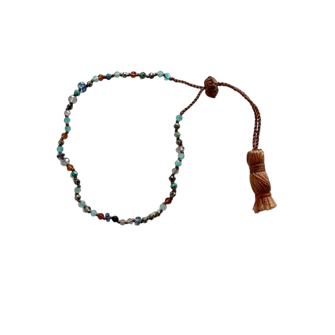 Mixed Gemstone Beaded Bracelet