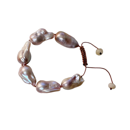 Pink Baroque Pearl Bracelet