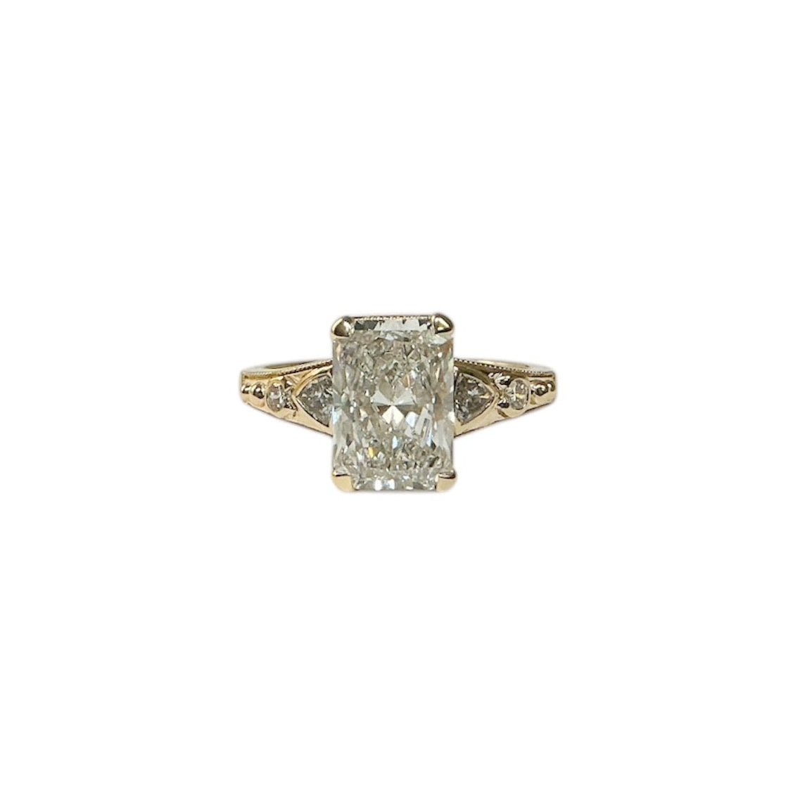 Elongated Cushion Cut Lab Grown Diamond Ring