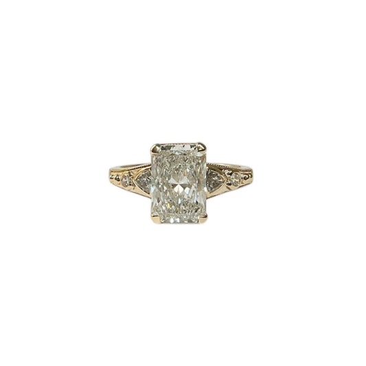 Elongated Cushion Cut Lab Grown Diamond Ring