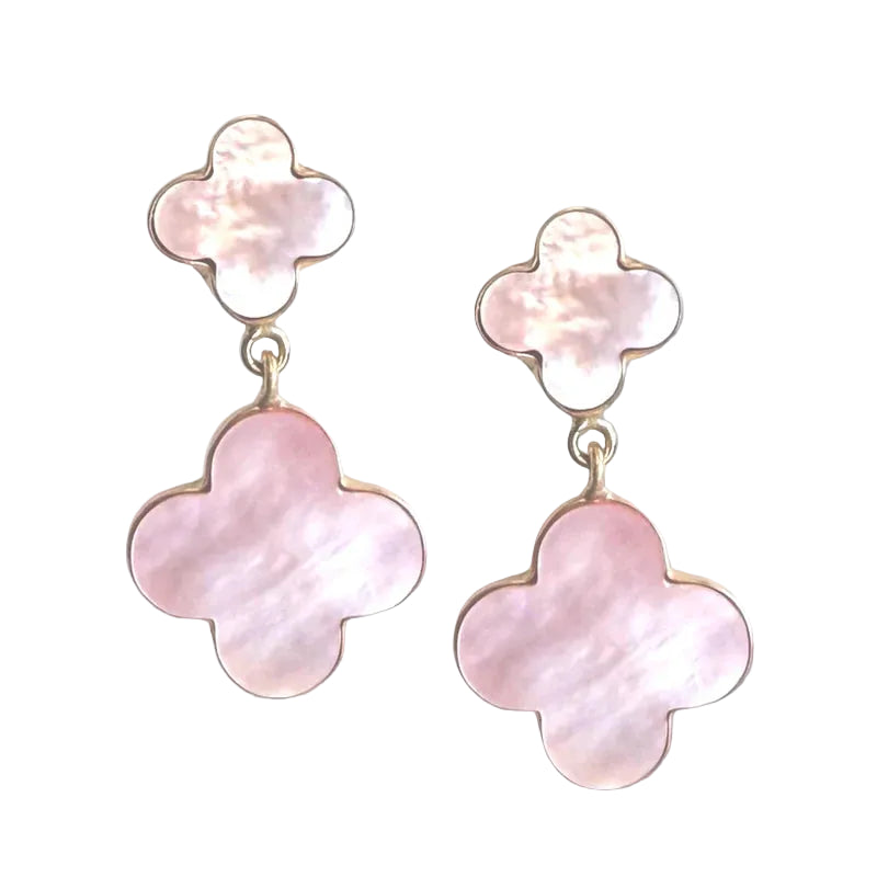 Peony Pink Pearl Earring