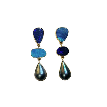 Opal Freeform Earrings