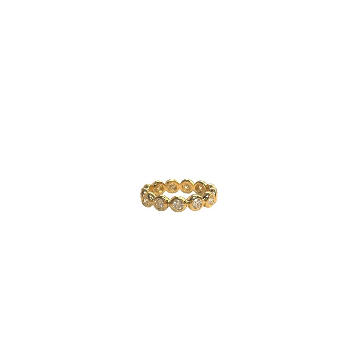 Lab Diamond Bezel Eternity Ring