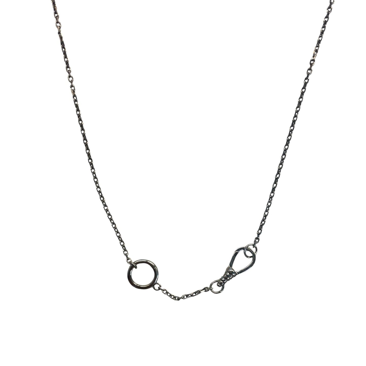 30in Sterling Silver Double Enhancer Necklace