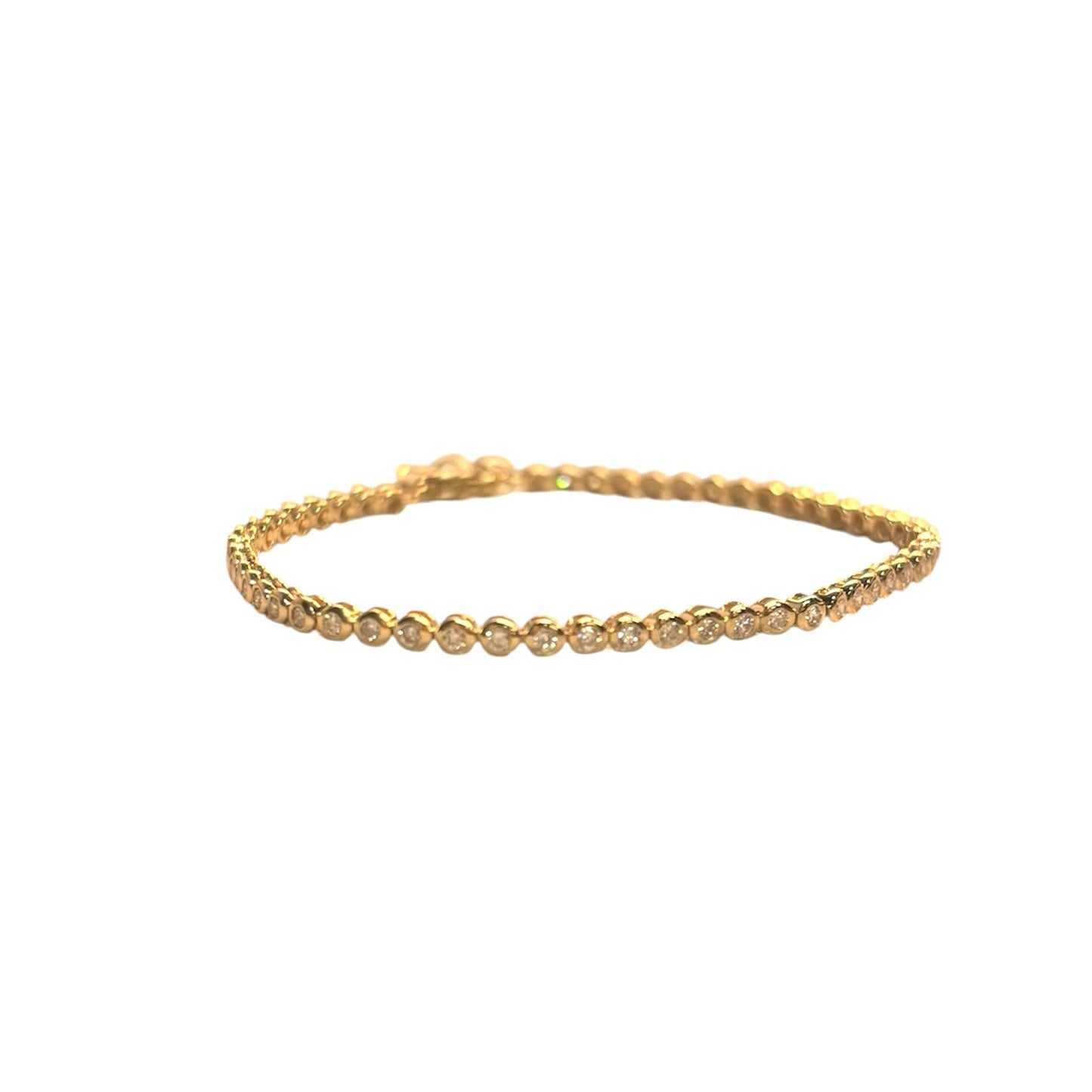 Lab Diamond Bezel Tennis Bracelet