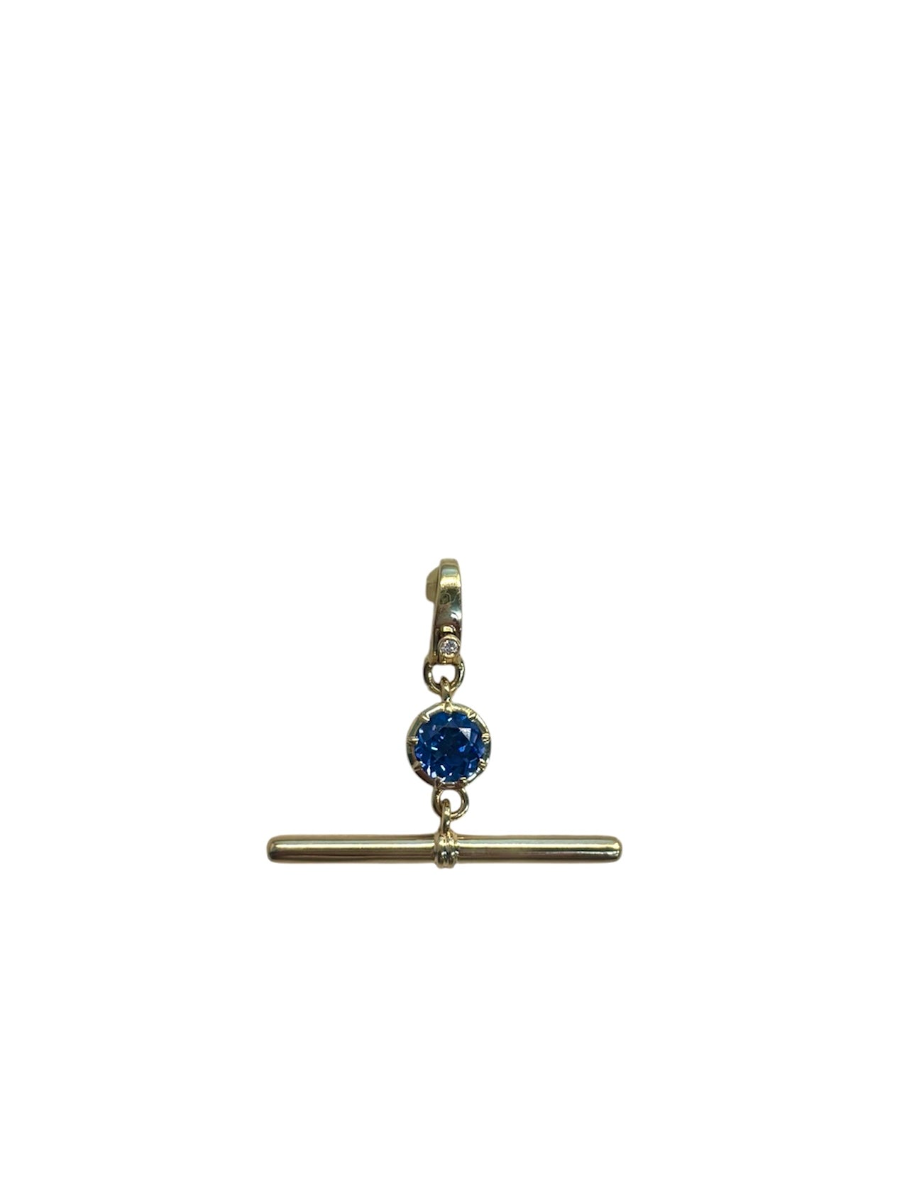 Lab Diamond Colored Stone Toggle Pendant