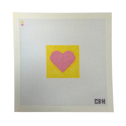 Mini Heart Needlepoint Canvas