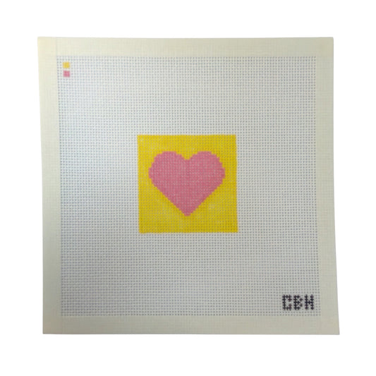 Mini Heart Needlepoint Canvas