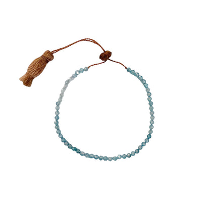 Beaded Blue Zircon Bracelet