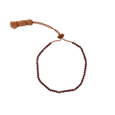 Beaded Garnet Bracelet