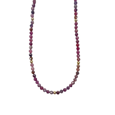 Ruby Beaded Necklace