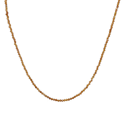 Spessartine Garnet Beaded Necklace
