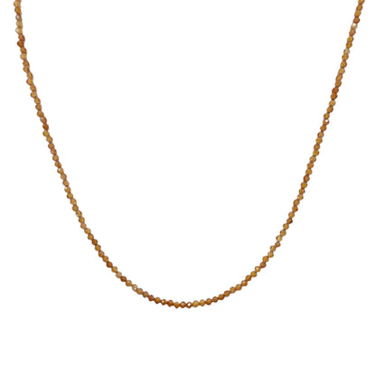 Spessartine Garnet Beaded Necklace