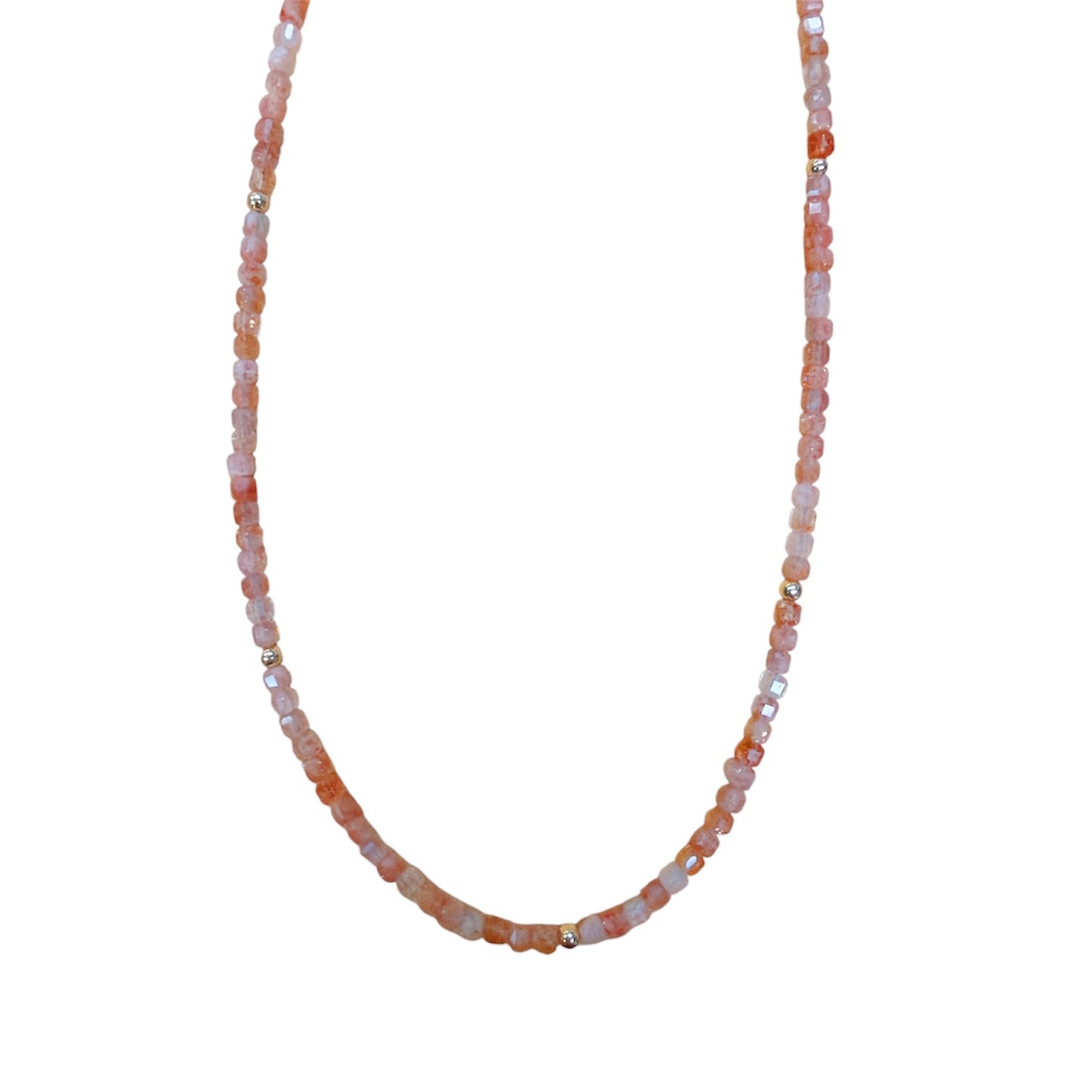 Sunstone Beaded Necklace