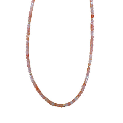 Sunstone Beaded Necklace