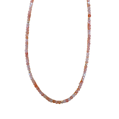 Sunstone Beaded Necklace