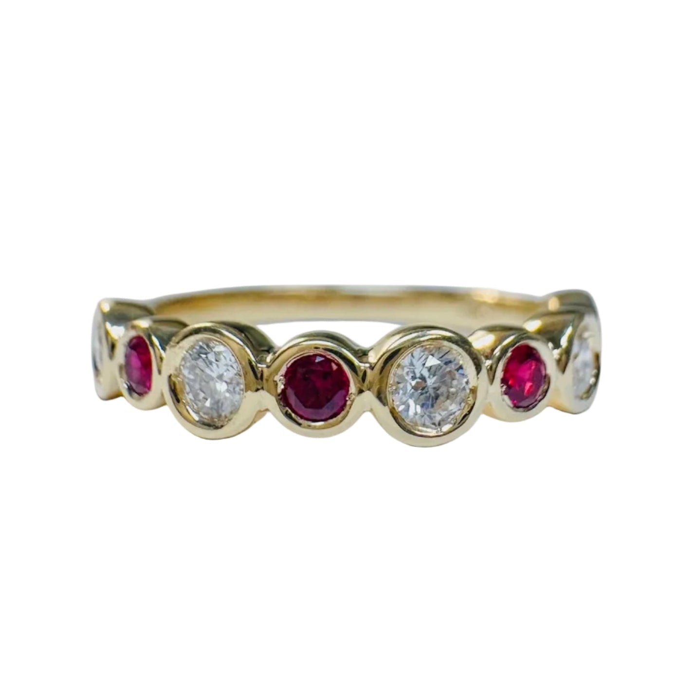 Lab Diamond and Ruby Anniversary Ring