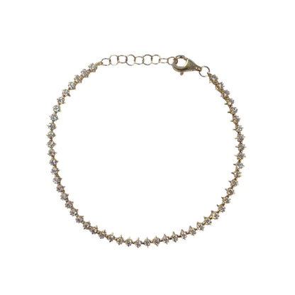 Starburst Diamond Tennis Bracelet