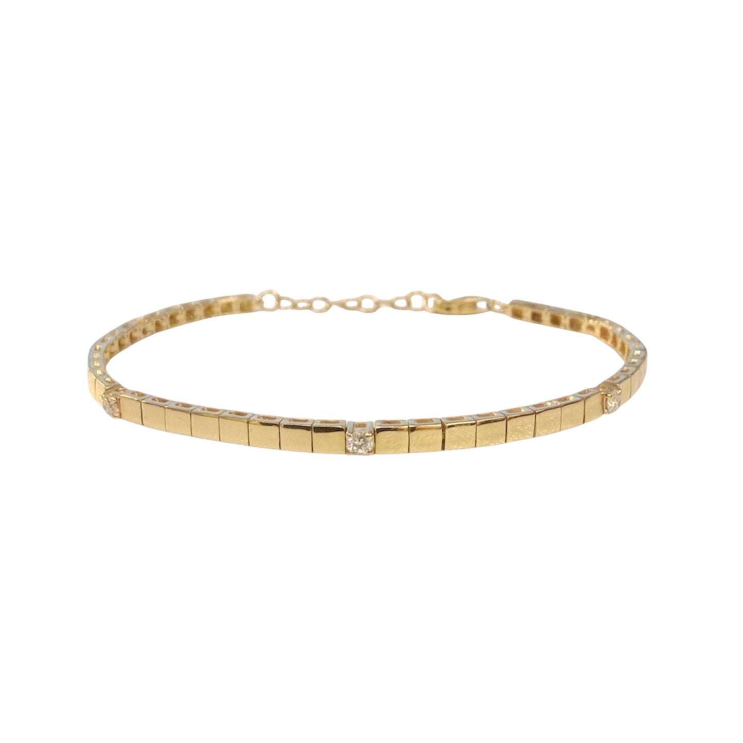 Diamond Station Tile Bracelet