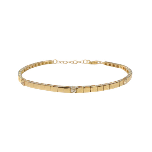 Diamond Station Tile Bracelet