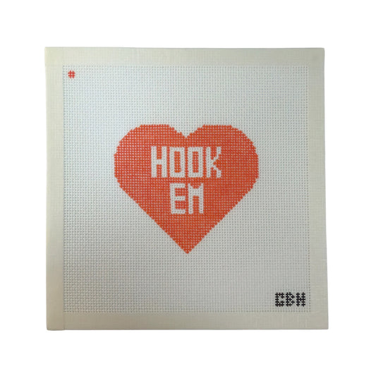 Hook Em Needlepoint Canvas