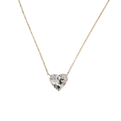 Heart Lab Grown Diamond Necklace
