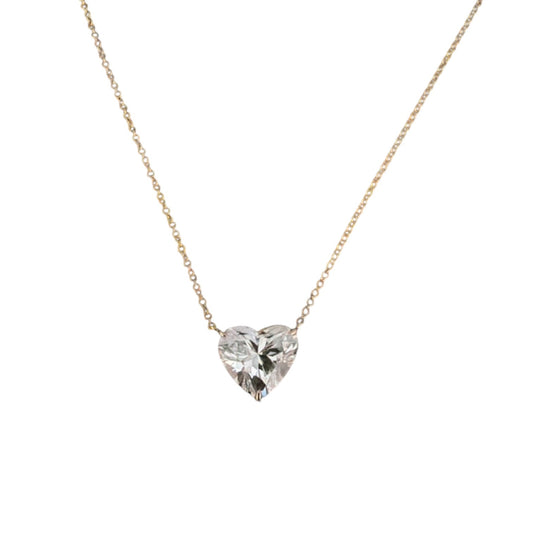 Heart Lab Grown Diamond Necklace