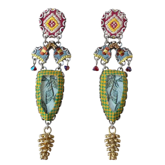 Vintage Pinecone Earrings