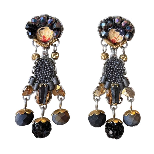 Obsidian Night Earrings