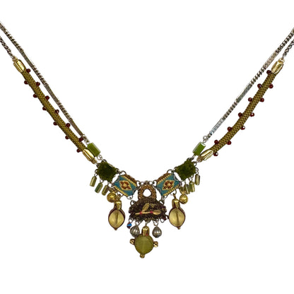 Vintage Gold Forest Necklace