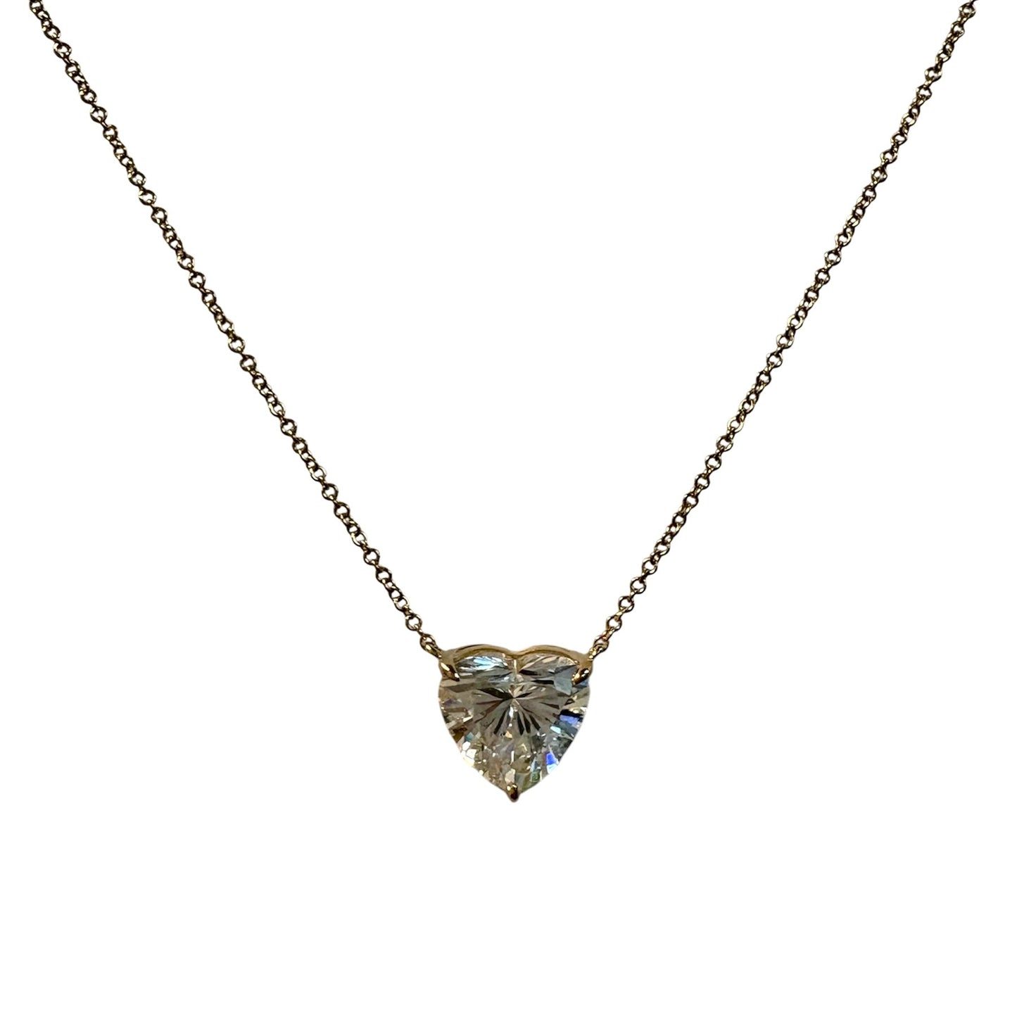 Heart Lab Diamond Necklace