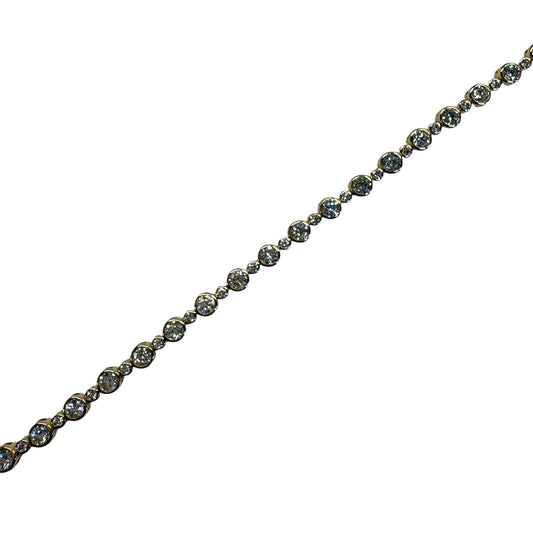 Lab Diamond Bezel Tennis Bracelet