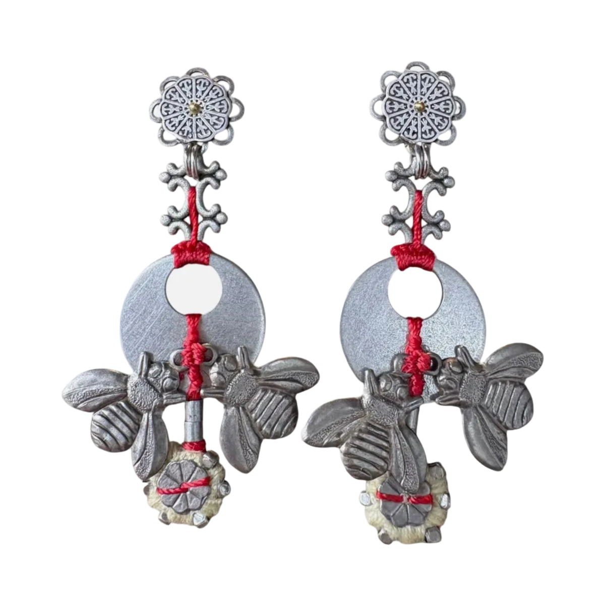 Metal Bloom Earrings