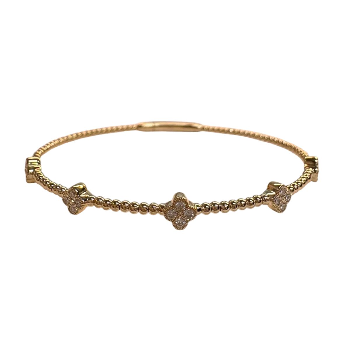 Milgrain Quad Diamond Flex Bracelet