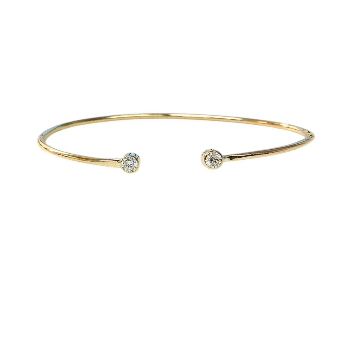 Lab Grown Diamond Wire Cuff Bracelet
