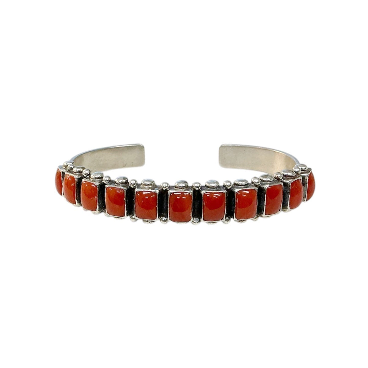 Rectangular Coral Cuff Bracelet