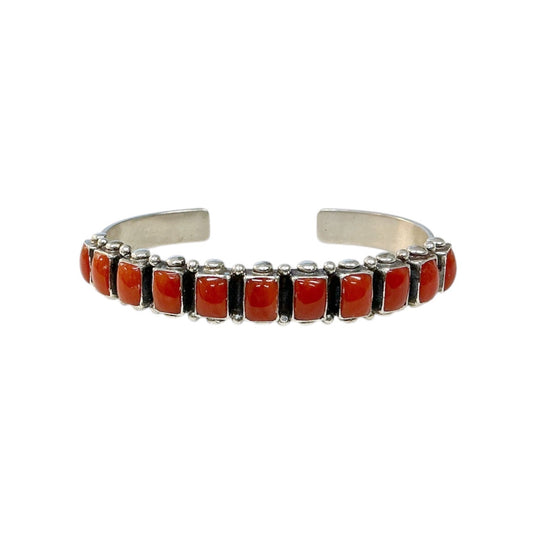 Rectangular Coral Cuff Bracelet